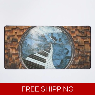 Le Studio Desk Mat Piano Window full Shingles